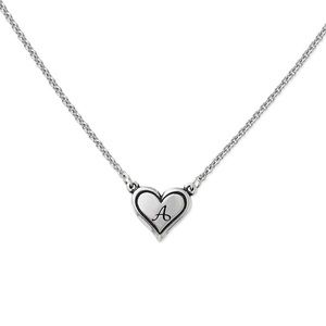 James Avery Delicate Heart “A” Necklace - 20”